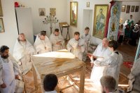 Преосвященнейший Стефан возглавил чин освящения храма Успения Пресвятой Богородицы д.Жгунь