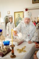 Преосвященнейший Стефан возглавил чин освящения храма Успения Пресвятой Богородицы д.Жгунь