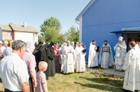 Преосвященнейший Стефан возглавил чин освящения храма Успения Пресвятой Богородицы д.Жгунь
