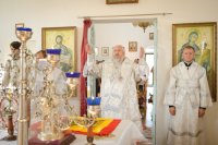 Преосвященнейший Стефан возглавил чин освящения храма Успения Пресвятой Богородицы д.Жгунь