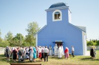 Преосвященнейший Стефан возглавил чин освящения храма Успения Пресвятой Богородицы д.Жгунь