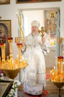 Преосвященнейший Стефан возглавил чин освящения храма Успения Пресвятой Богородицы д.Жгунь