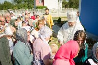 Преосвященнейший Стефан возглавил чин освящения храма Успения Пресвятой Богородицы д.Жгунь