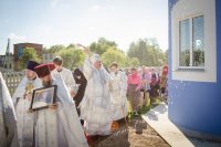 Преосвященнейший Стефан возглавил чин освящения храма Успения Пресвятой Богородицы д.Жгунь