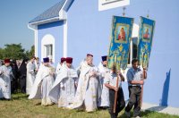 Преосвященнейший Стефан возглавил чин освящения храма Успения Пресвятой Богородицы д.Жгунь