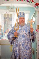 Преосвященнейший Стефан возглавил Божественную литургию в храме Успения Пресвятой Богородицы д.Городец Рогачевского района.