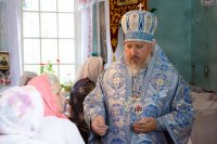 Преосвященнейший Стефан возглавил Божественную литургию в храме Успения Пресвятой Богородицы д.Городец Рогачевского района.