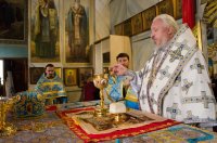 Божественная литургия в Свято-Петро-Павловском кафедральном соборе г.Гомеля