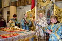 Божественная литургия в Свято-Петро-Павловском кафедральном соборе г.Гомеля