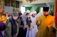 Вечернее богослужение с пением акафиста Пресвятой Богородице в храме святителя Василия Великого г.Жлобина