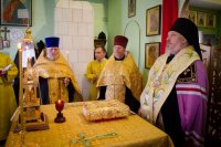 Вечернее богослужение с пением акафиста Пресвятой Богородице в храме святителя Василия Великого г.Жлобина