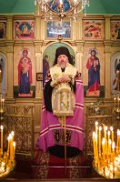 Вечернее богослужение с пением акафиста Пресвятой Богородице в храме святителя Василия Великого г.Жлобина