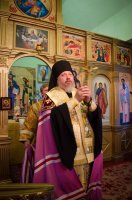 Вечернее богослужение с пением акафиста Пресвятой Богородице в храме святителя Василия Великого г.Жлобина