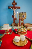 Божественная литургия в день празднования иконы Божией Матери "Спорительница хлебов"