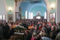 Божественная литургия в день прославления преподобного Феофана Рыхловского