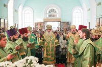 Божественная литургия в день прославления преподобного Феофана Рыхловского