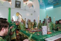 Божественная литургия в день прославления преподобного Феофана Рыхловского