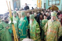 Божественная литургия в день прославления преподобного Феофана Рыхловского