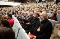 Преосвященный Стефан в Торжественном вечере, посвящённом 25-летию Гомельскому государственному медицинскому университету