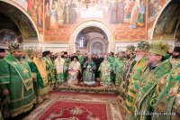 Преосвященнейший Стефан сослужил Предстоятелю Украинской Православной Церкви Блаженнейшему Митрополиту Киевскому и всея Украины Онуфрию в день памяти преподобного Нестора Летописца