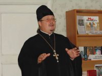 Ученики Добрушского лицея встретились с благочинным Добрушского благочинного округа протоиереем Алексеем Пилипенко