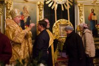 Вечернее богослужение с чтением акафиста Пресвятой Владычице нашей Богородице