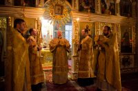 Божественная литургия в Свято-Петро-Павловском кафедральном соборе г. Гомеля