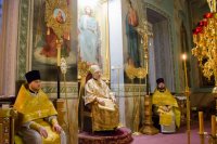 Божественная литургия в Свято-Петро-Павловском кафедральном соборе г. Гомеля