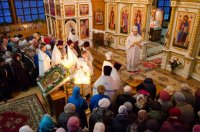 Божественная литургия в день празднования Собора святого Архистратига Михаила