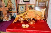 Благочинный монастырей Гомельской епархии возглавил Божественную литургию в день престольного праздника в храме св. Архангела Михаила в г.п. Тереховка Благочинный монастырей Гомельской епархии возглавил Божественную литургию в день престольного праздника в храме св. Архангела Михаила в г.п. Тереховка