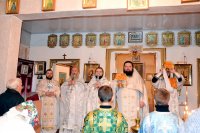 Благочинный монастырей Гомельской епархии возглавил Божественную литургию в день престольного праздника в храме св. Архангела Михаила в г.п. Тереховка Благочинный монастырей Гомельской епархии возглавил Божественную литургию в день престольного праздника в храме св. Архангела Михаила в г.п. Тереховка