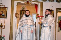 Благочинный монастырей Гомельской епархии возглавил Божественную литургию в день престольного праздника в храме св. Архангела Михаила в г.п. Тереховка Благочинный монастырей Гомельской епархии возглавил Божественную литургию в день престольного праздника в храме св. Архангела Михаила в г.п. Тереховка