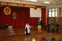 В Гомельской пограничной группе прошло торжественное мероприятие, посвященное празднованию Собора святого Архистратига Михаила