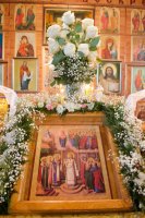 Божественная литургия в храме Покрова Пресвятой Богородицы д.Бабичи Речицкого благочинного округа