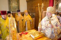 Божественная литургия в храме Покрова Пресвятой Богородицы д.Бабичи Речицкого благочинного округа