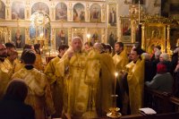 Вечернее богослужение с чтением акафиста Пресвятой Владычице нашей Богородице