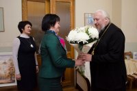 Представители городских властей, главы районных администраций г.Гомеля, руководители отделов Гомельского городского исполнительного комитета и отдельных служб и структур города поздравили Преосвященнейшего Стефана с 50-летием Представители городских властей, главы районных администраций г.Гомеля, руководители отделов Гомельского городского исполнительного комитета и отдельных служб и структур города поздравили Преосвященнейшего Стефана с 50-летием