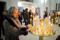 Божественная литургия в храме иконы Божией Матери "Грузинская" г.Гомеля