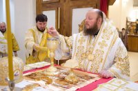 Божественная литургия в храме иконы Божией Матери "Грузинская" г.Гомеля