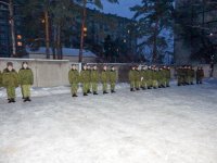 Священнослужитель поздравил новобранцев с Рождеством Христовым