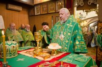 Божественная литургия в день памяти прп. Серафима Саровского