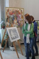 Открытие выставки « Вот мы взяли краски в руки»