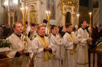 Всенощное бдение 23 января в Свято-Петро-Павловском кафедральном соборе Всенощное бдение 23 января в Свято-Петро-Павловском кафедральном соборе