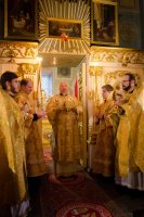 Божественная литургия в Свято-Петро-Павловском кафедральном соборе г.Гомеля