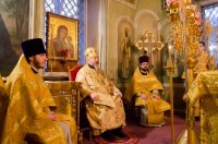 Божественная литургия в Свято-Петро-Павловском кафедральном соборе г.Гомеля