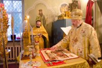 Божественная литургия в Свято-Петро-Павловском кафедральном соборе г.Гомеля