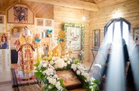 В Неделю 36-ю по Пятидесятнице Преосвященнейший Стефан возглавил Божественную Литургию в  приходе храма свв.блгг.кнн. Петра и Февронии Муромских г.Гомеля