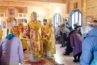 В Неделю 36-ю по Пятидесятнице Преосвященнейший Стефан возглавил Божественную Литургию в  приходе храма свв.блгг.кнн. Петра и Февронии Муромских г.Гомеля