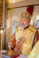 В Неделю 36-ю по Пятидесятнице Преосвященнейший Стефан возглавил Божественную Литургию в  приходе храма свв.блгг.кнн. Петра и Февронии Муромских г.Гомеля