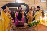 В Неделю 36-ю по Пятидесятнице Преосвященнейший Стефан возглавил Божественную Литургию в  приходе храма свв.блгг.кнн. Петра и Февронии Муромских г.Гомеля